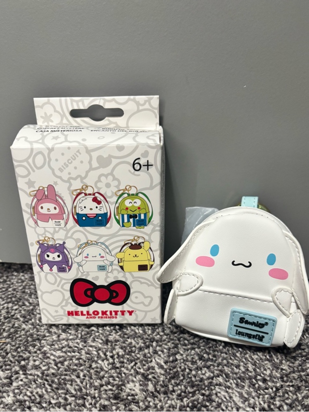 Loungefly White Cinnamorol Micro Mini Backpack Coin Purse